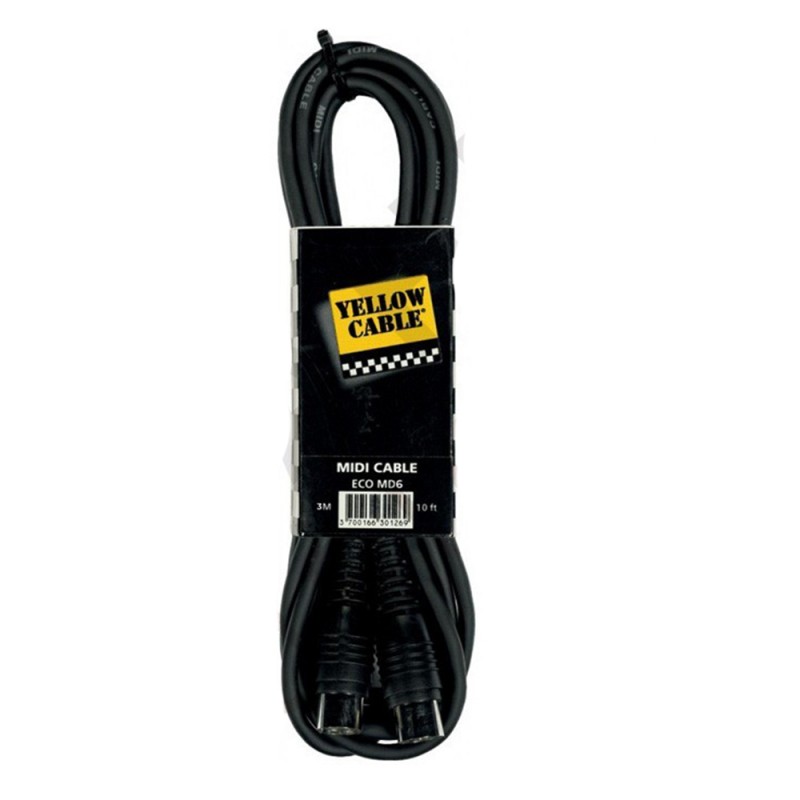 YELLOW CABLE - ECO MD6 MIDI CABLE "6m"