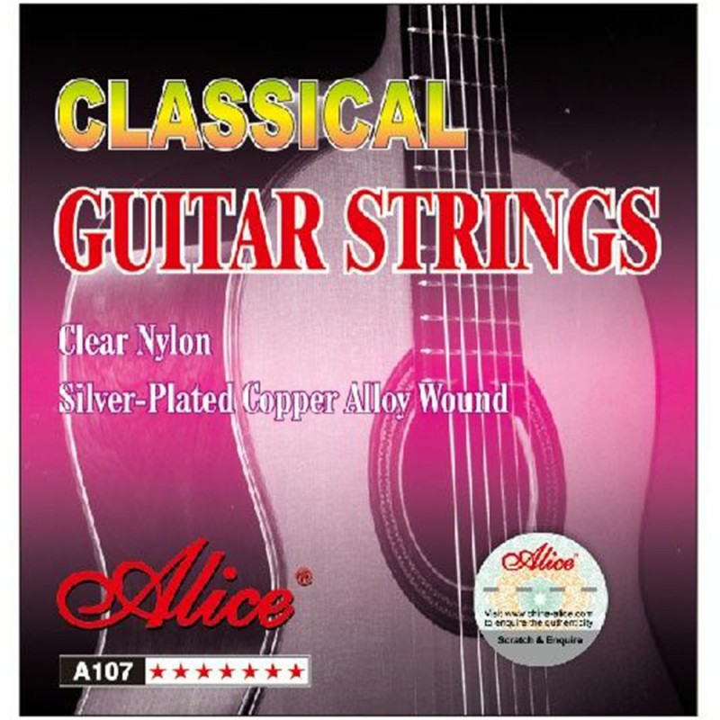 Jeu de cordes guitare classique ALICE...