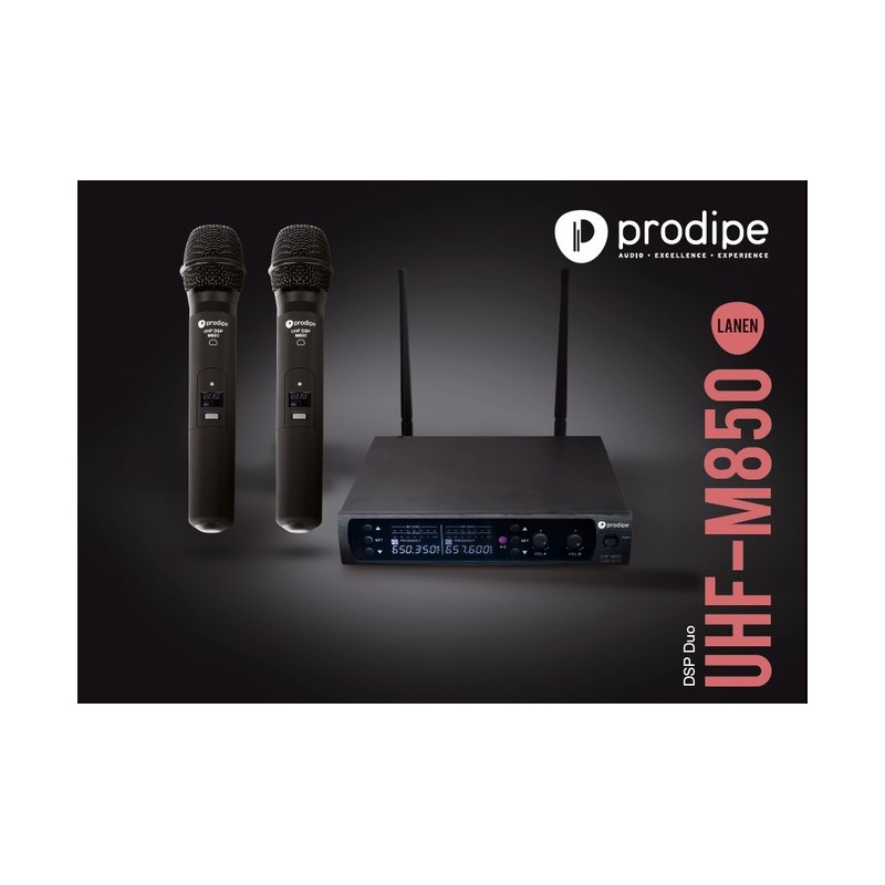 Prodipe-DSP Duo UHF-M850, Micros main