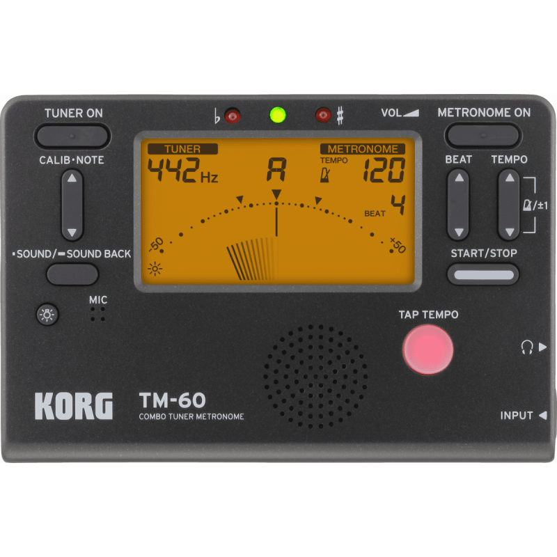 Korg -Accordeur/Métronome, EKO TM60-BK