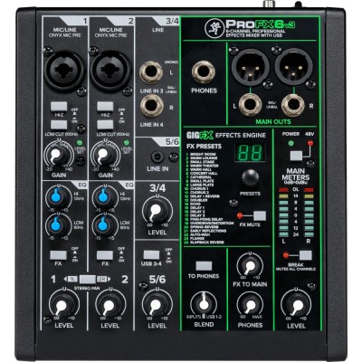 Mackie-PROFX6V3 Mixer USB 6...
