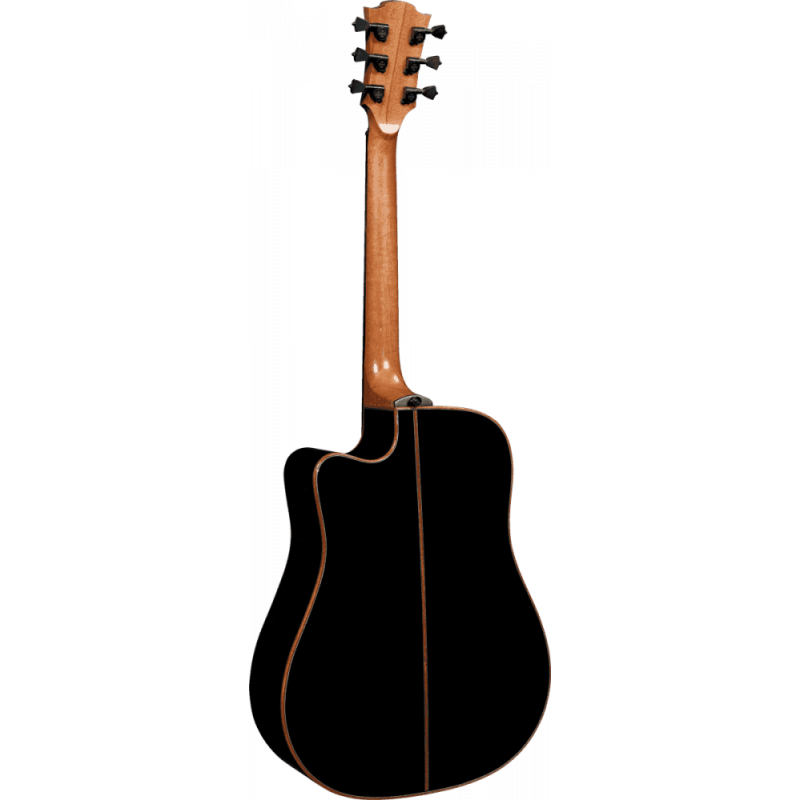 LÂG- T100DCE BLK Dreadnought Cutaway,...