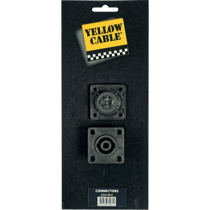 Yellow Cable-Embase speakon 4 points...