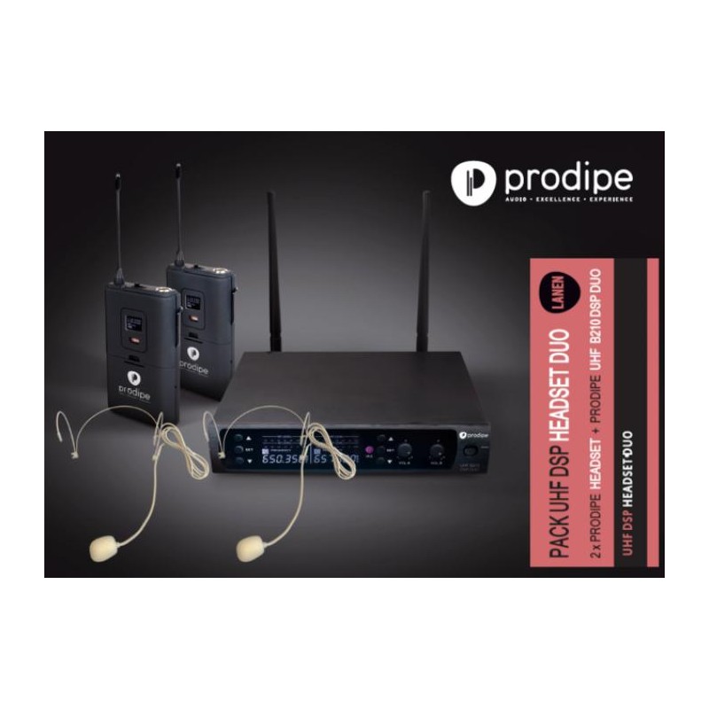 Prodipe- DSP Duo UHF-B210 Headset,...