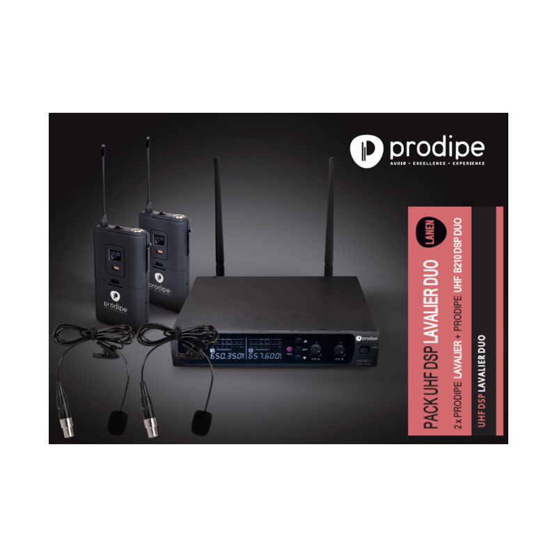 PRODIPE- DSP Duo UHF-B210 Lavalier,...