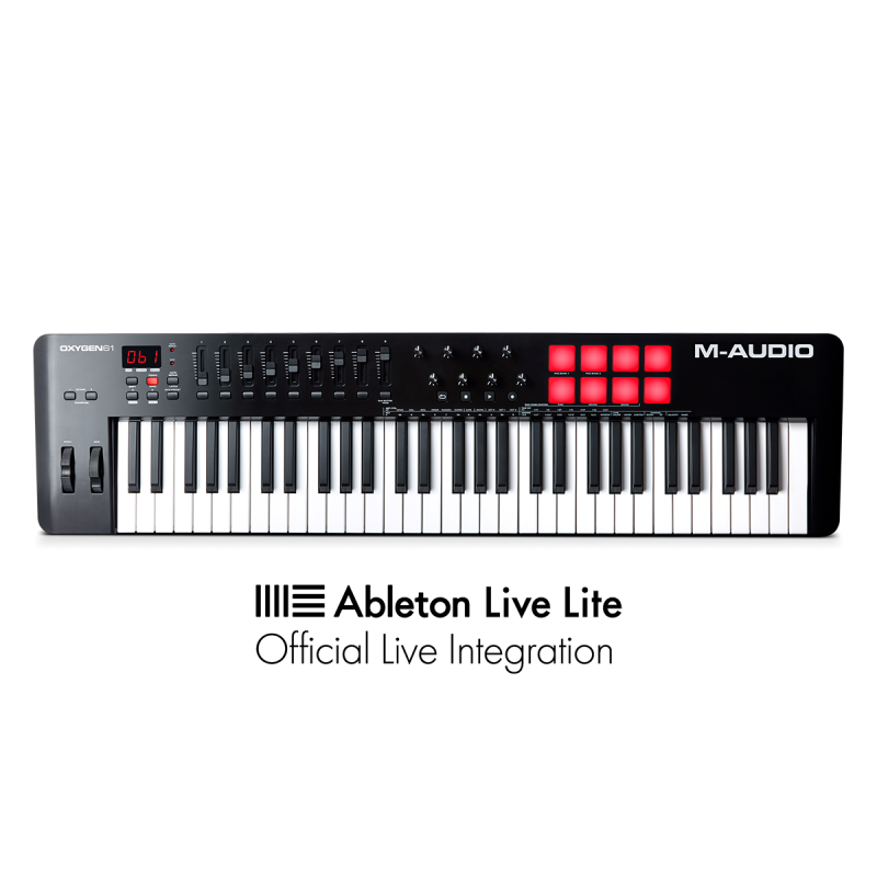 M-Audio- Oxygen 61V, USB MIDI clavier...