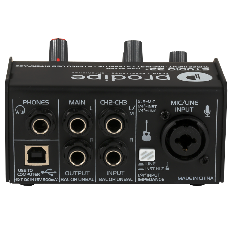 Prodipe- STUDIO22+, Interface audio USB