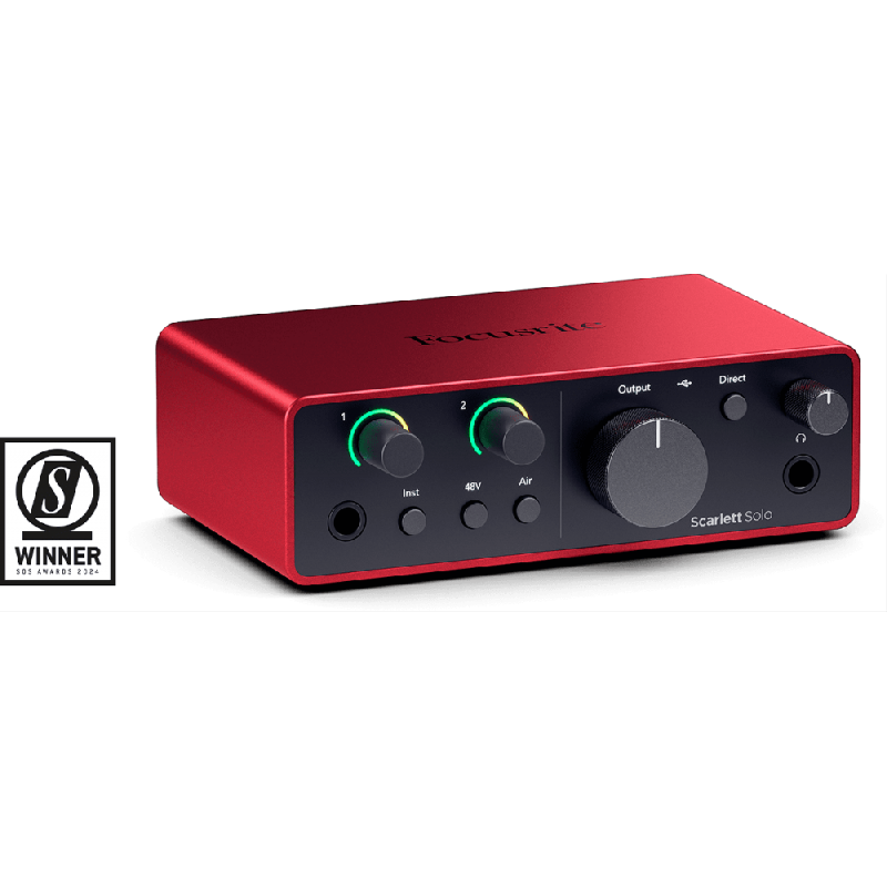 Focusrite Scarlett- Solo 4th Gen,...