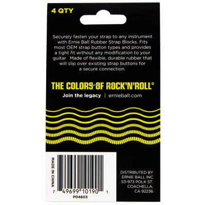 Ernie Ball- Pack de 4 strap... 2