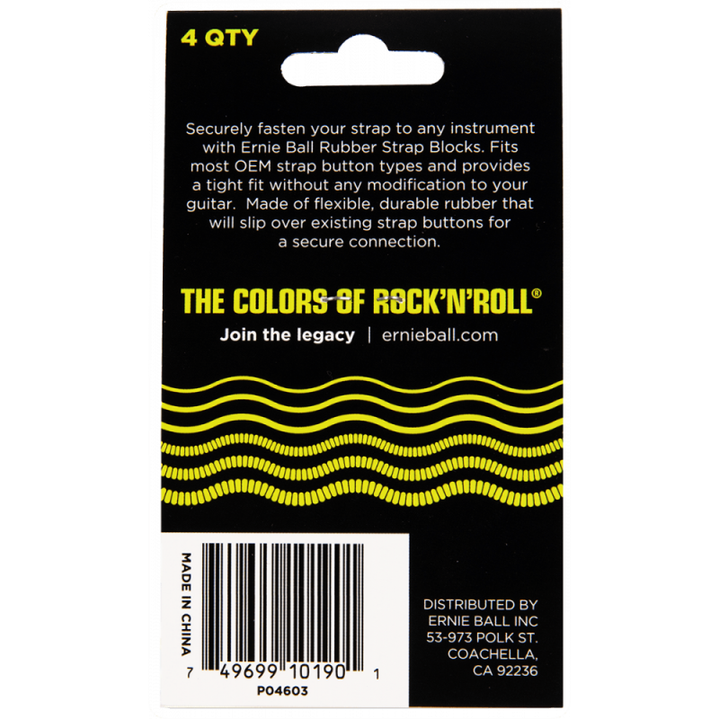 Ernie Ball- Pack de 4 strap blocks...