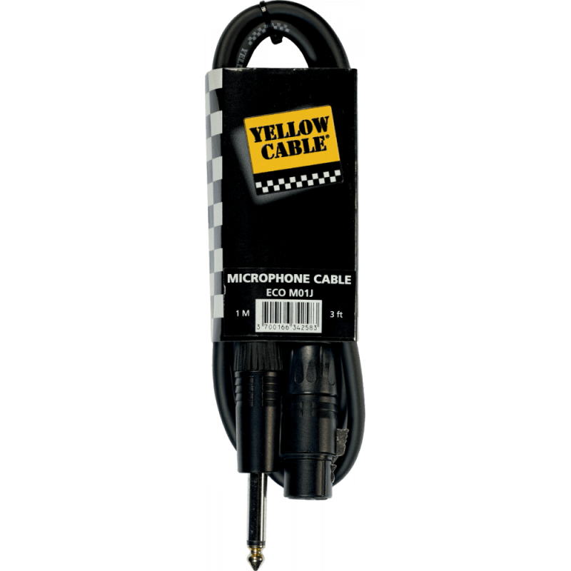 Yellow Cable- ECO M01J Cordon jack...