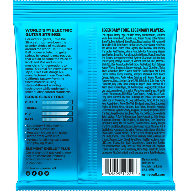 Ernie Ball Extra slinky 8-38  Jeu de...