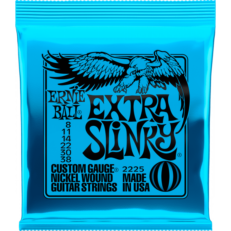 Ernie Ball Extra slinky 8-38  Jeu de...