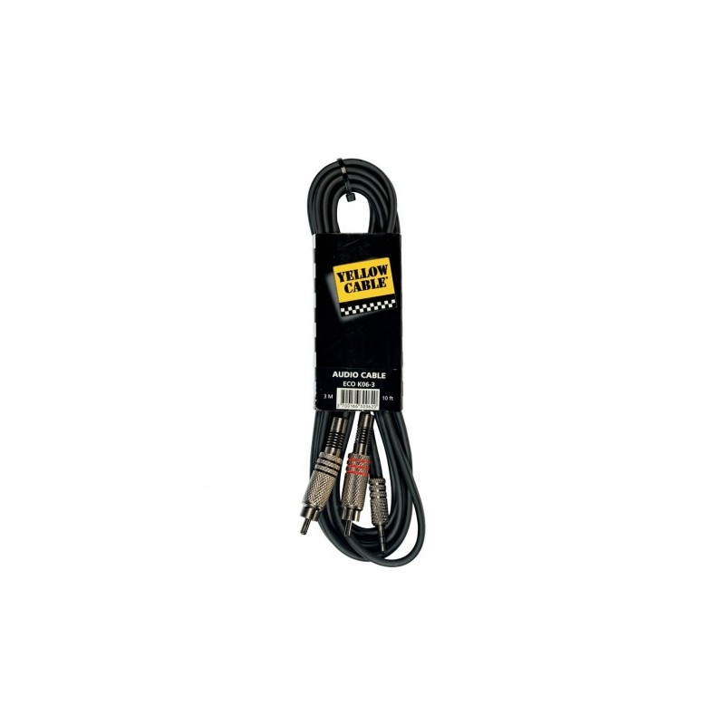 Yellow Cable Minijack stéréo, 2 x RCA...