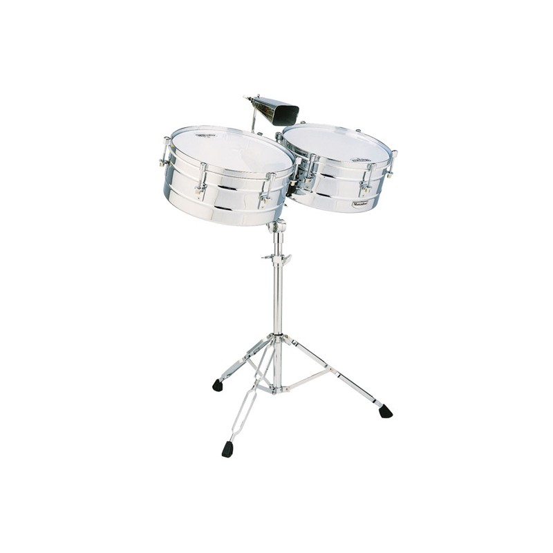 Timbales avec cloche + support - 13+14