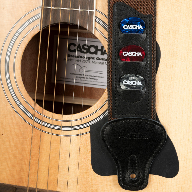 Sangle de guitare – Marron...