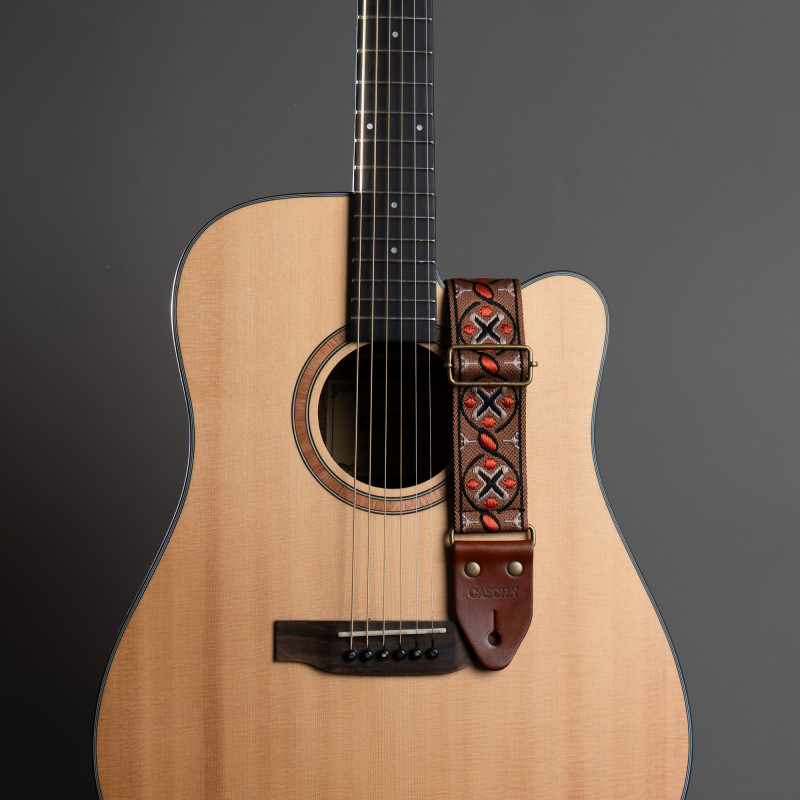 Sangle de guitare Cascha jacquard