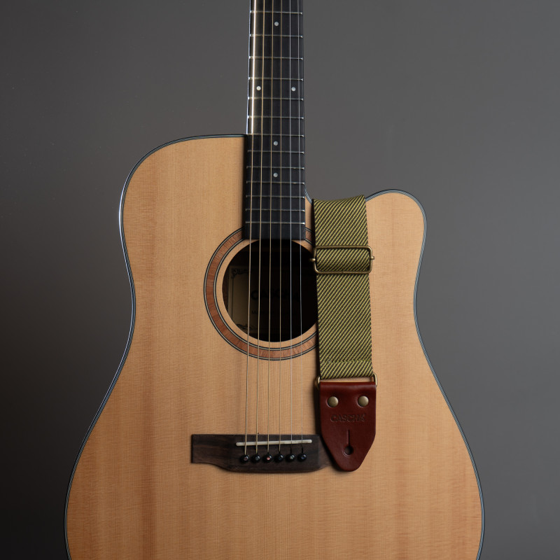 Sangle de guitare Cascha en coton -...