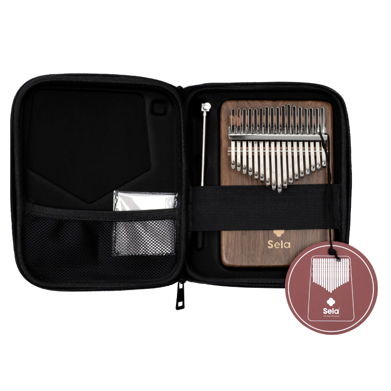 Sela Kalimba 17 Solid Black Walnut