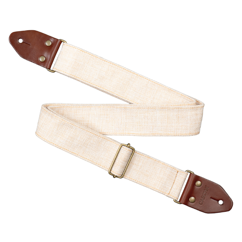 Sangle de guitare Cascha, coton-lin,...