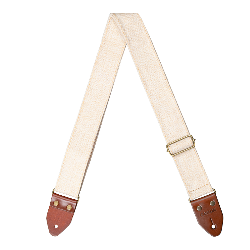 Sangle de guitare Cascha, coton-lin,...