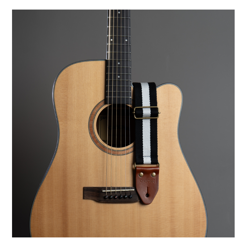 Sangle de guitare en coton Cascha -...