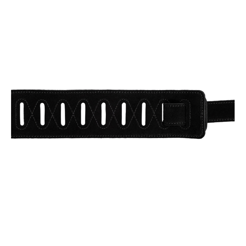Sangle de guitare en cuir – Noire