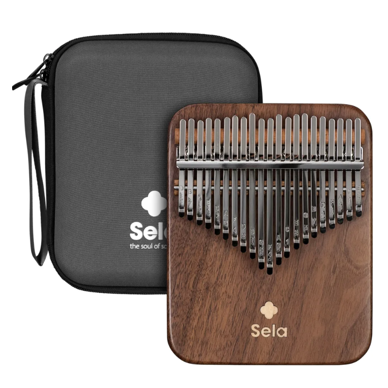 Sela Kalimba 21 Solid Black Walnut