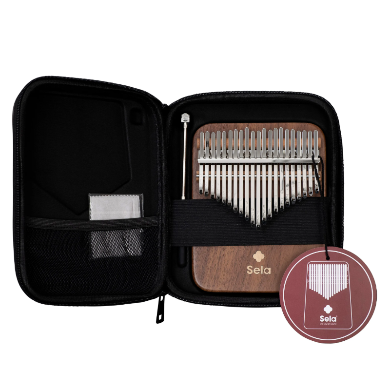 Sela Kalimba 21 Solid Black Walnut