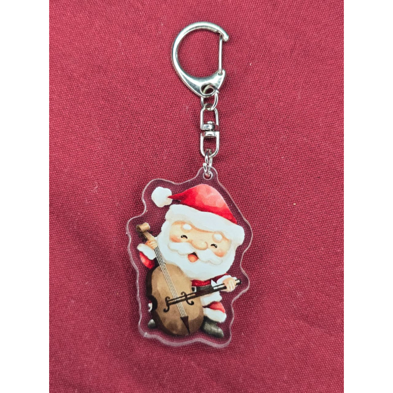 Porte-clés Père Noël Violoniste
