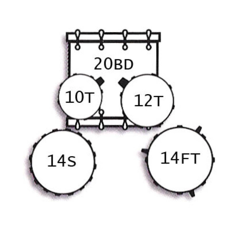 Tamburo T5 POP 20" TB T5P20BRDSK