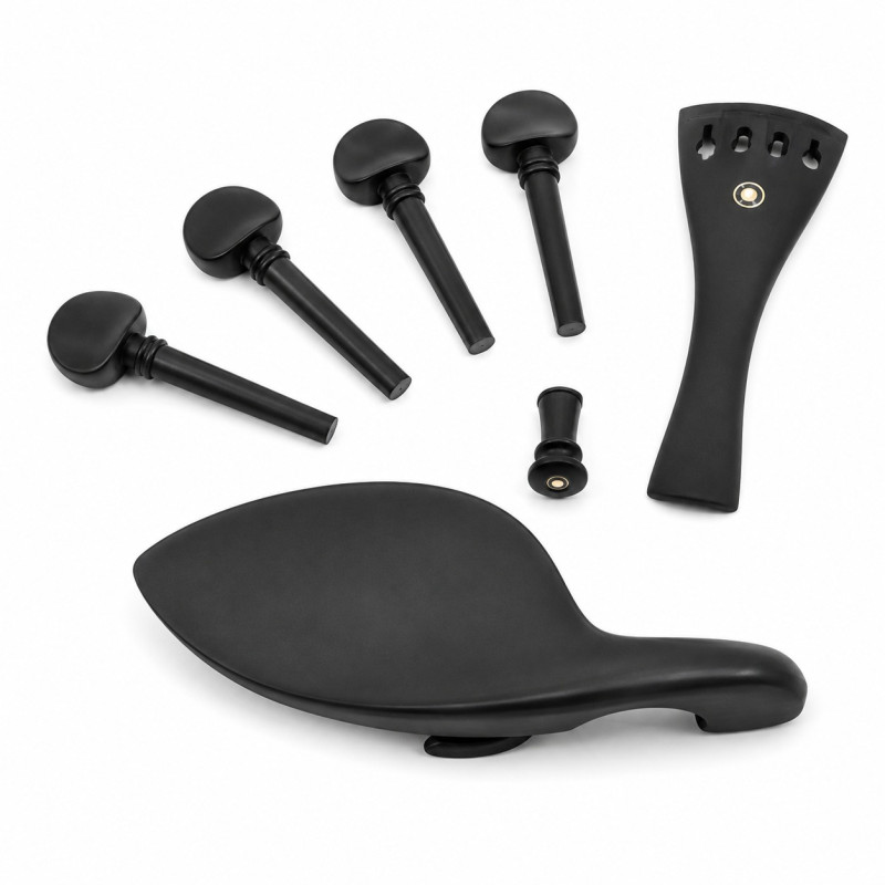Kit d'accessoires pour violon – Noir