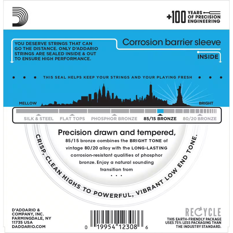 D'Addario And Co EZ910 85/15 Bronze...
