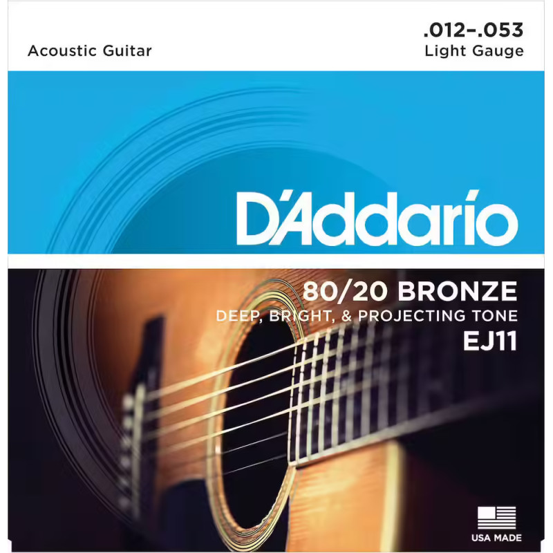 D'Addario And Co EJ11 80/20 Bronze Light