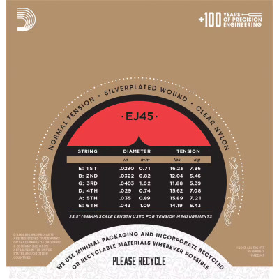 D'Addario And Co EJ45 2