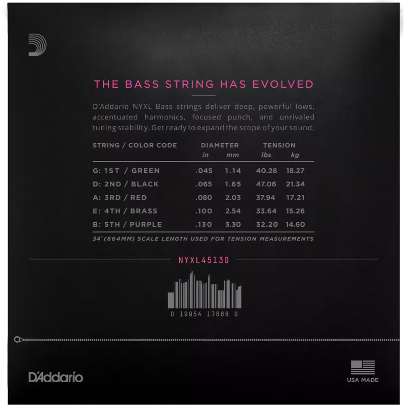 D'Addario And Co Nyxl Long Scale...